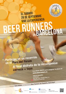 Cartel Beer Runner Barcelona