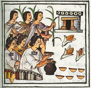 Aztecas y cerveza